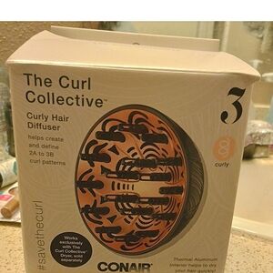 Curl Collective Curly Hair Diffuser - Black and Copper New Open Box